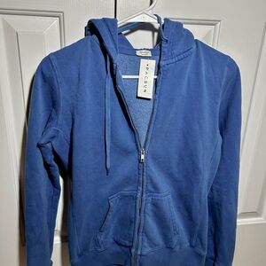 PacSun John Galt blue Zip-Up Hoodie brand new with tags